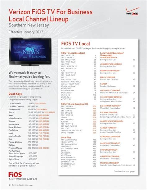 verizon fios local channels only